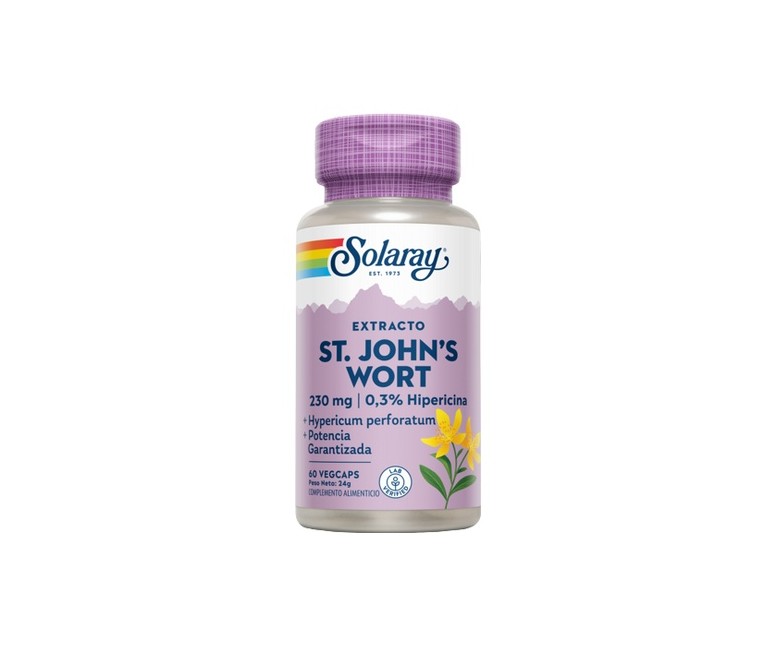 St. John's Wort 60 cápsulas vegetales de 230mg Solaray