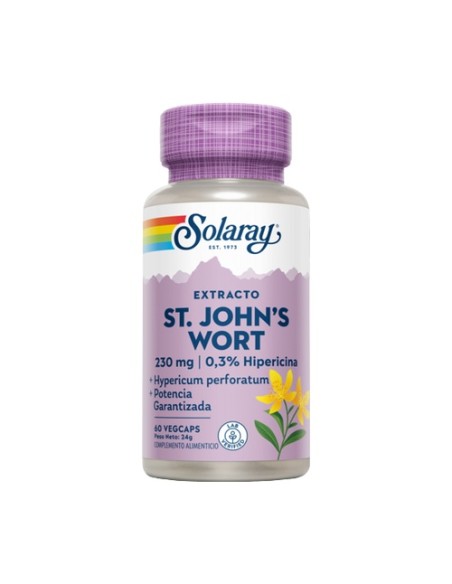 St. John's Wort 60 cápsulas vegetales de 230mg Solaray