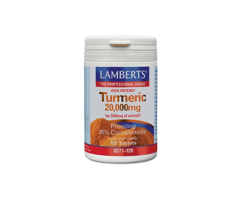 Cúrcuma 20.000 mg 120 tabletas (20000mg) Lamberts