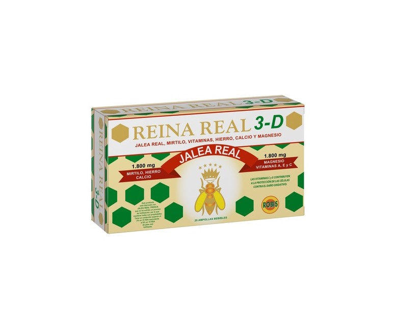 Reina Real 3-D 20 ampollas de 10ml Robis