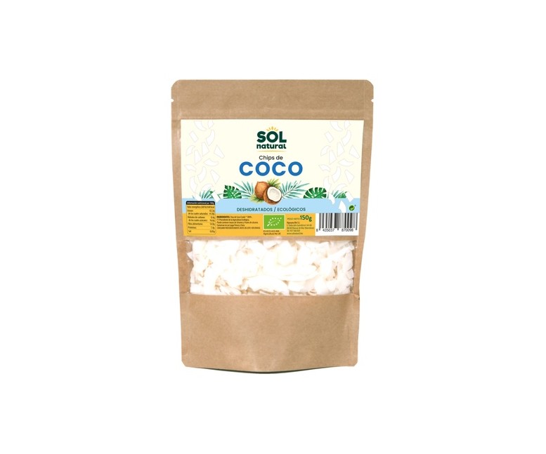 Chips de coco deshidratado Sri Lanka grande Bio 150 g (Coco) Sol Natural