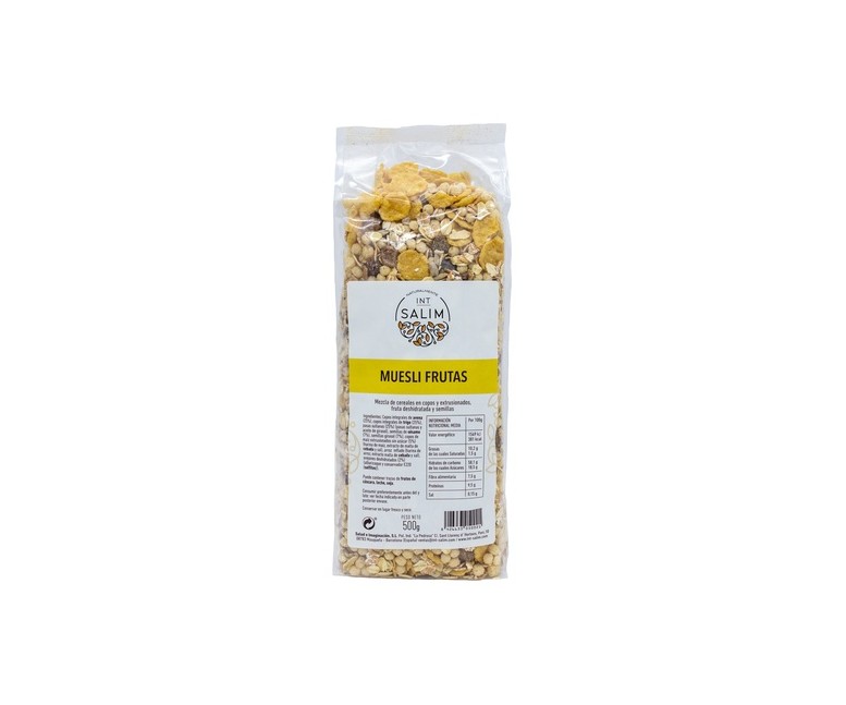 Muesli Frutas Sin Azúcar 500 g Int-Salim