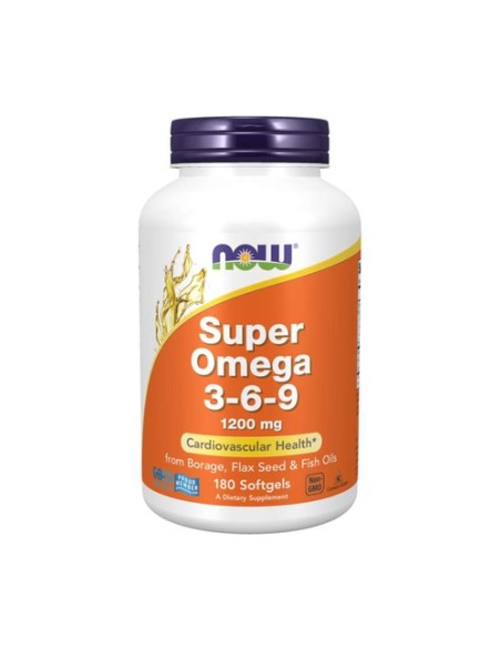 Super Omega 3-6-9 1200 mg 180 perlas NOW Foods