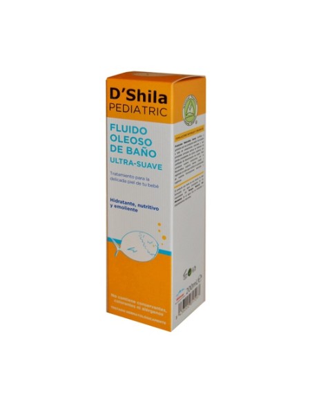 Fluido oleoso de baño ultra-suave bebé 200 ml D'Shila