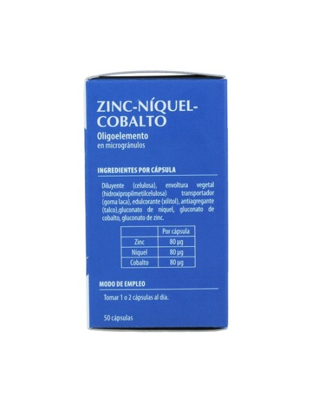 Zinc, Niquel y Cobalto 50 cápsulas Neo