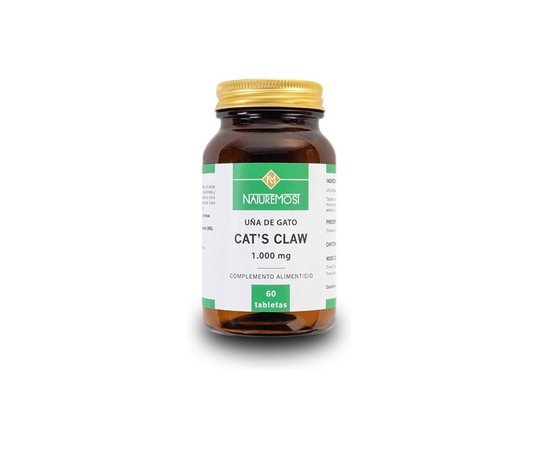 Cats claw uña de gato 60 tabletas de 1000mg Naturemost