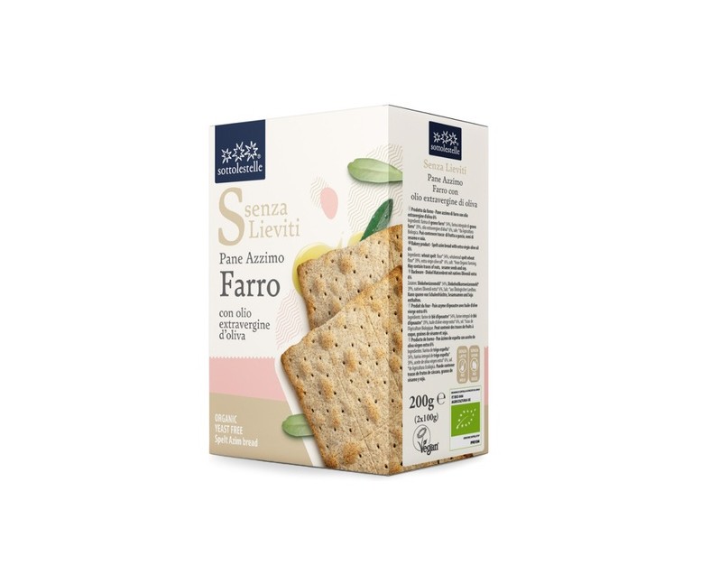 Pan de espelta sin levadura Bio 200 g Sottolestelle