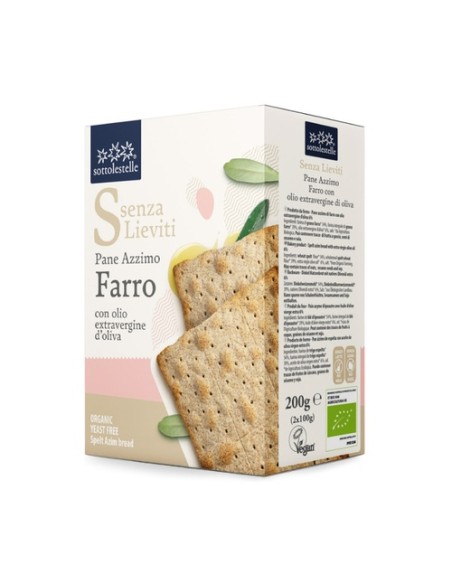 Pan de espelta sin levadura Bio 200 g Sottolestelle