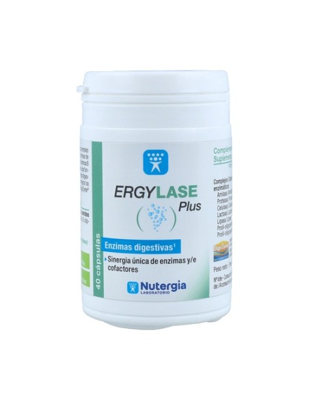 Ergylase plus enzimas digestivas 40 cápsulas Nutergia