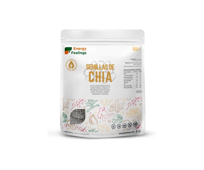 Semillas de chía 500 g Energy Feelings