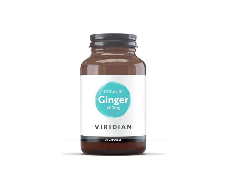 Jengibre Raiz Bio 400mg 30 cápsulas vegetales Viridian