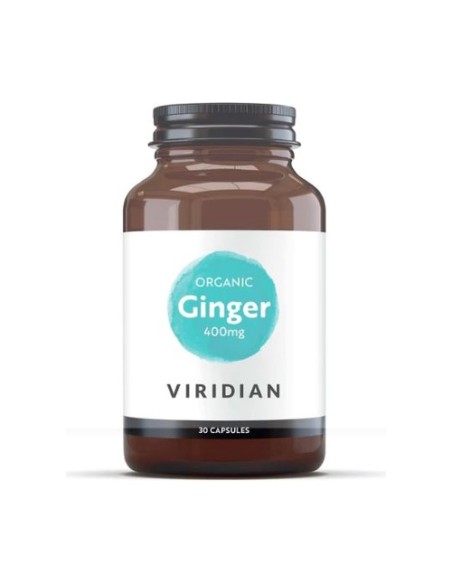 Jengibre Raiz Bio 400mg 30 cápsulas vegetales Viridian