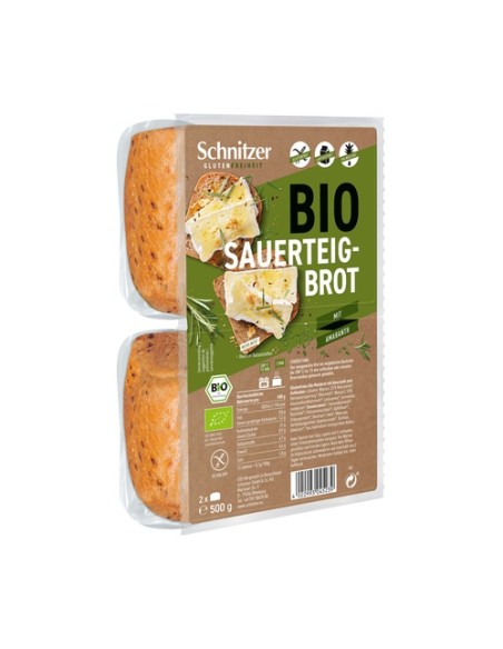 Pan de molde amaranto rústico sin gluten 500 g Schnitzer