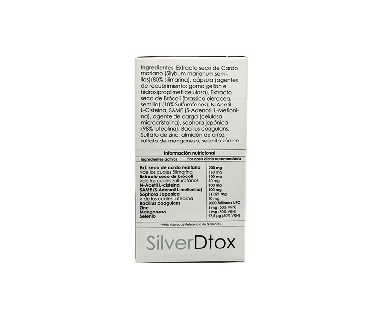 Silverdtox detox 30 cápsulas Inmunelab