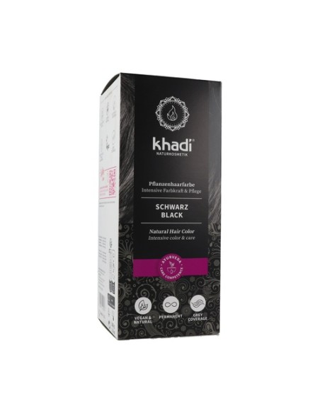 Tinte vegetal negro 100 g (Negro) Khadi