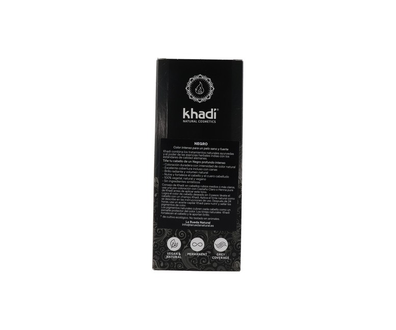 Tinte vegetal negro 100 g (Negro) Khadi