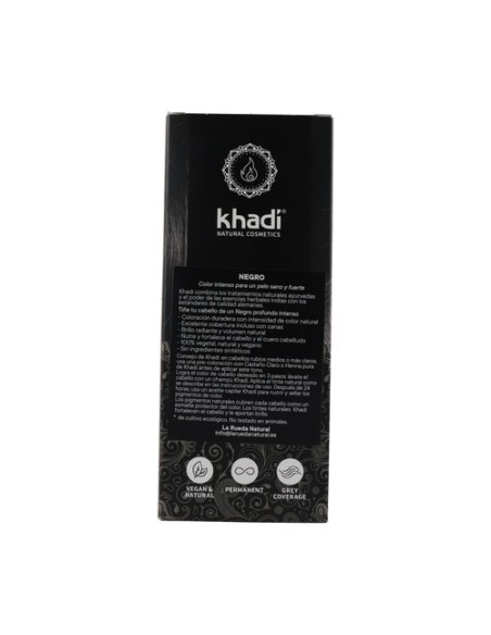 Tinte vegetal negro 100 g (Negro) Khadi