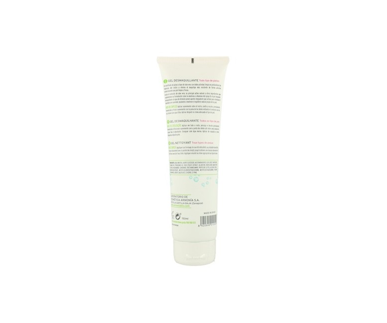 Gel Desmaquillante con Aloe Vera 150 g de gel Armonia