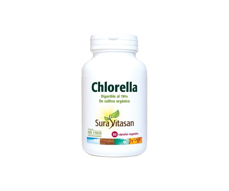 Chlorella 60 cápsulas de 455mg Sura Vitasan