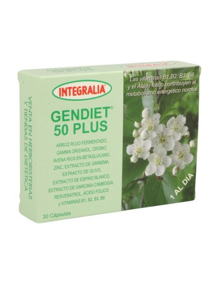 Gendiet 50 Plus 30 cápsulas Integralia