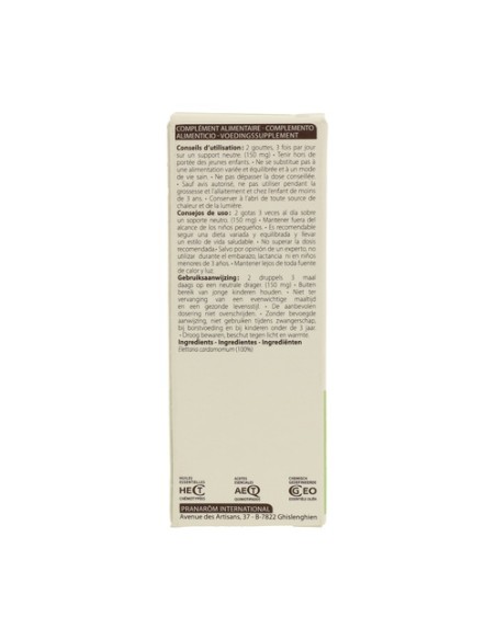 Aceite esencial de Cardamomo 5 ml de aceite esencial Pranarom