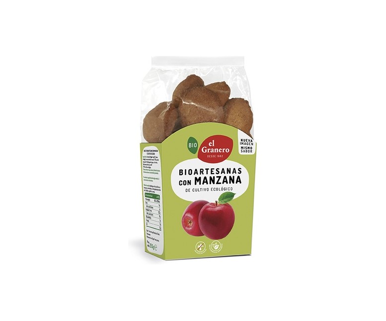 Galletas Artesanas con Manzana Bio 250 g (Manzana) El Granero Integral