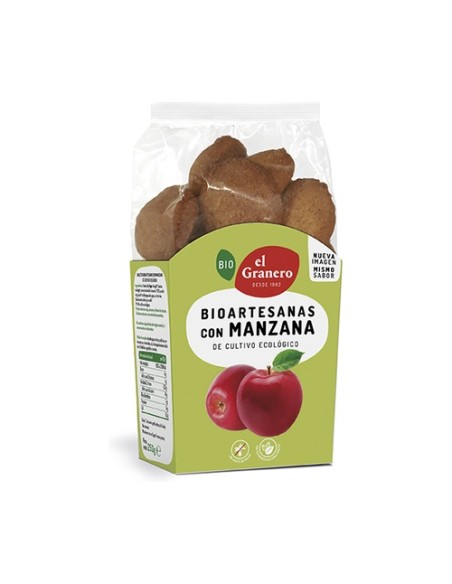Galletas Artesanas con Manzana Bio 250 g (Manzana) El Granero Integral