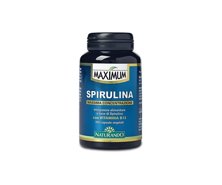 Maximum spirulina 100 cápsulas vegetales Naturando