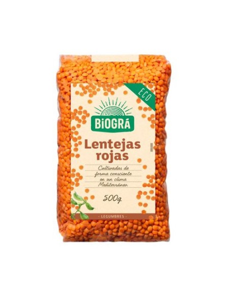 Lentejas Rojas para Puré Bio 500 g Biográ