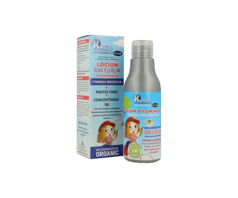 Loción Escolar Vitaminada Antiparásitos 250 ml Kunda