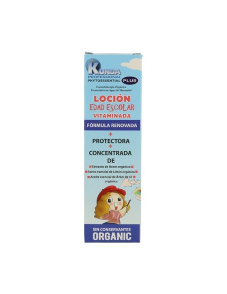 Loción Escolar Vitaminada Antiparásitos 250 ml Kunda