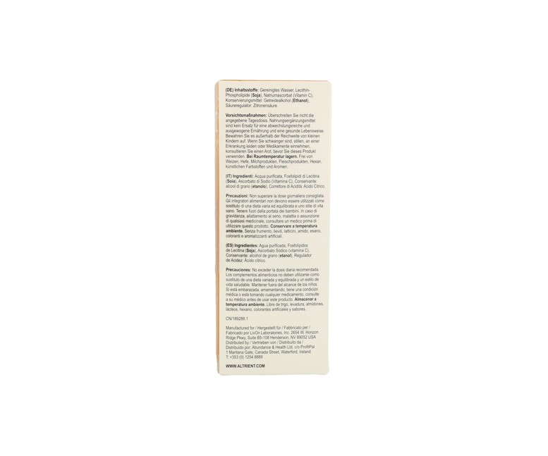 Altrient C - Liposomal Vitamina C 30 sobres Altrient/Results RNA/Neutrient