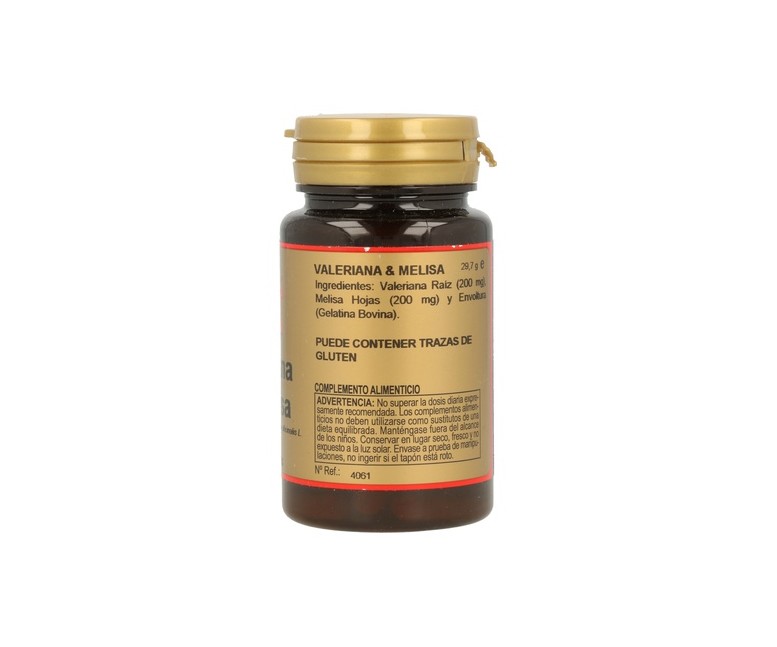 Valeriana y Melisa 60 cápsulas de 200mg Obire
