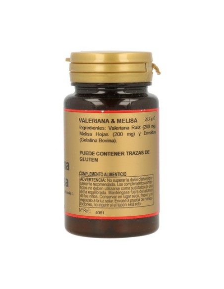 Valeriana y Melisa 60 cápsulas de 200mg Obire