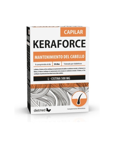 Keraforce capilar 30 comprimidos Dietmed