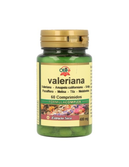 Valeriana Complex (Ext. Seco). 60 comprimidos de 400mg Obire