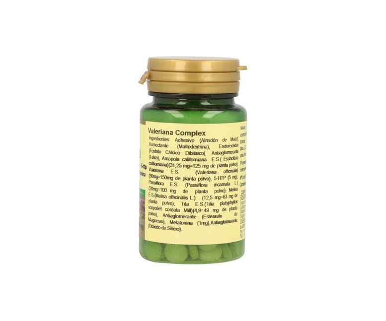 Valeriana Complex (Ext. Seco). 60 comprimidos de 400mg Obire