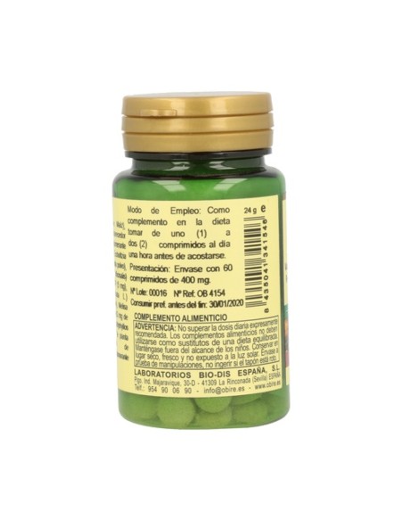 Valeriana Complex (Ext. Seco). 60 comprimidos de 400mg Obire