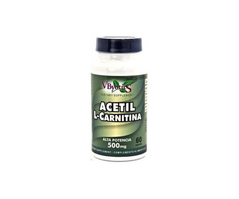 Acetil L-Carnitina 60 cápsulas de 500mg Vbyotics