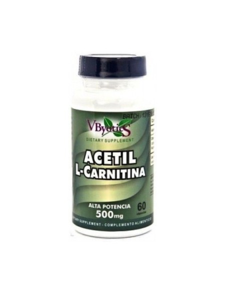 Acetil L-Carnitina 60 cápsulas de 500mg Vbyotics
