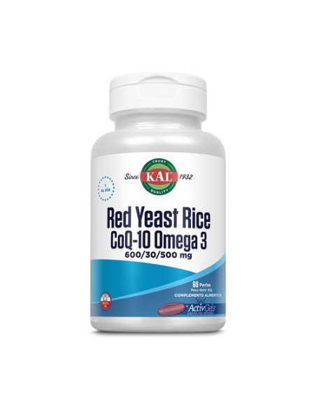 Red Yeast Rice Co-Q10 Omega 3 60 cápsulas Kal