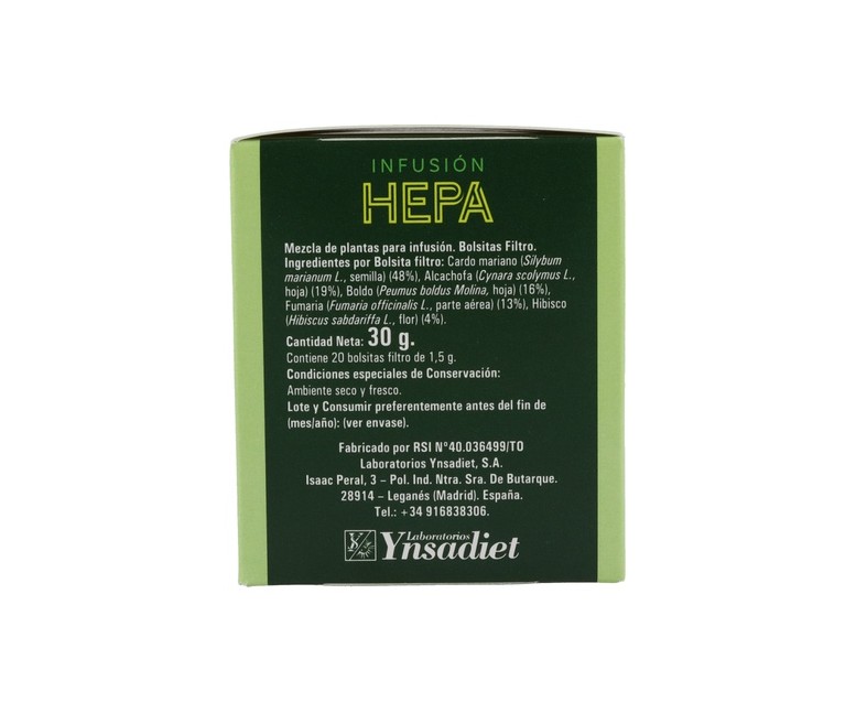 Infusiones Hp (Hepática) 20 bolsitas infusoras Fitosol