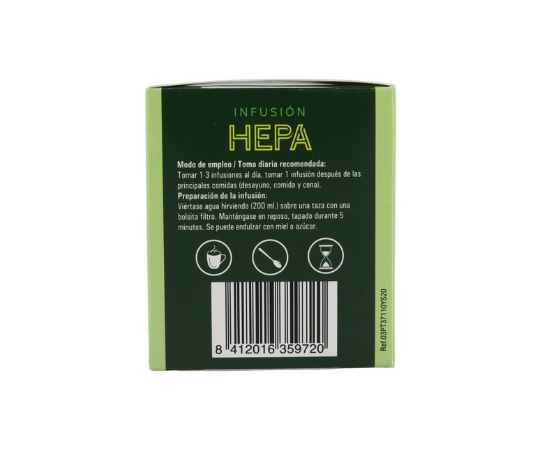 Infusiones Hp (Hepática) 20 bolsitas infusoras Fitosol