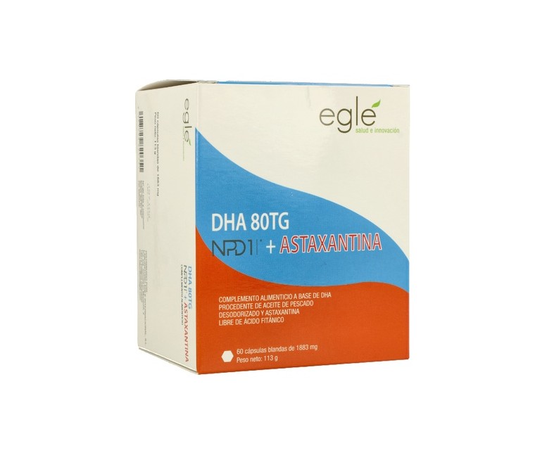 DHA / NPD1 80TG Astaxantina 60 cápsulas Egle