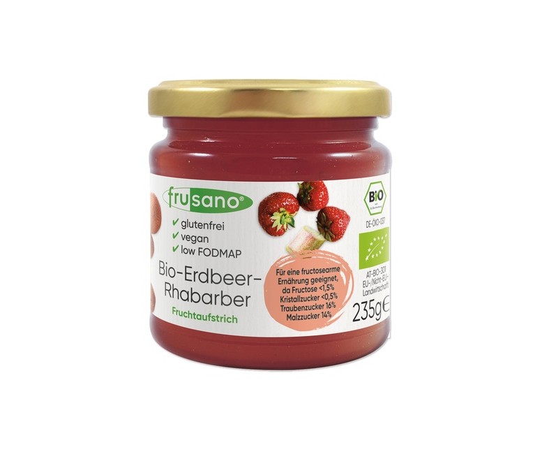 Mermelada de fresa con ruibarbo 235 g (Fresa) Frusano