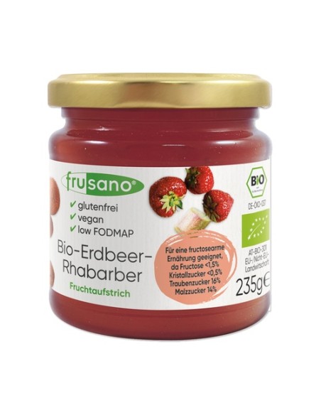 Mermelada de fresa con ruibarbo 235 g (Fresa) Frusano