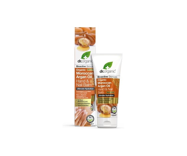 Crema de manos aceite de argán 100 ml de crema Dr. Organic