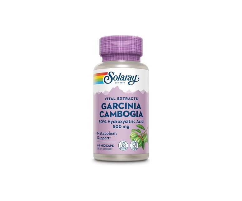 Garcinia Cambogia 60 cápsulas vegetales de 500mg Solaray