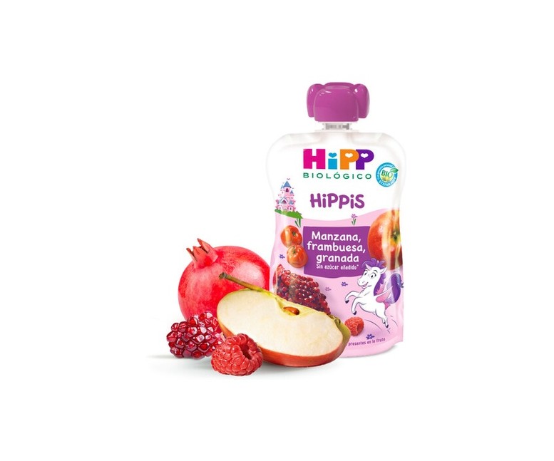 Bolsita de manzana, frambuesa y granada Bio 6m+ 100 g HiPP