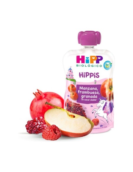 Bolsita de manzana, frambuesa y granada Bio 6m+ 100 g HiPP